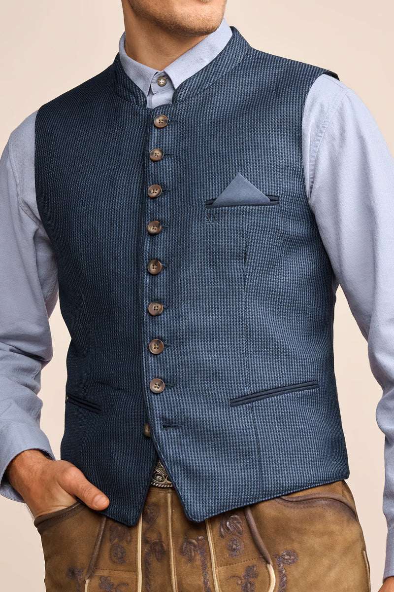 Kruger Traditional Vest "Lucio" blue (48)