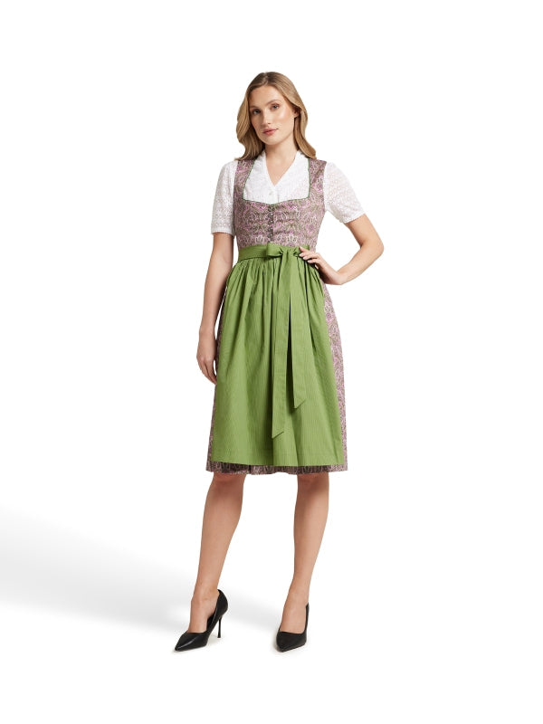 Berwin V-Neck Lace Dirndl Blouse "Clara" white
