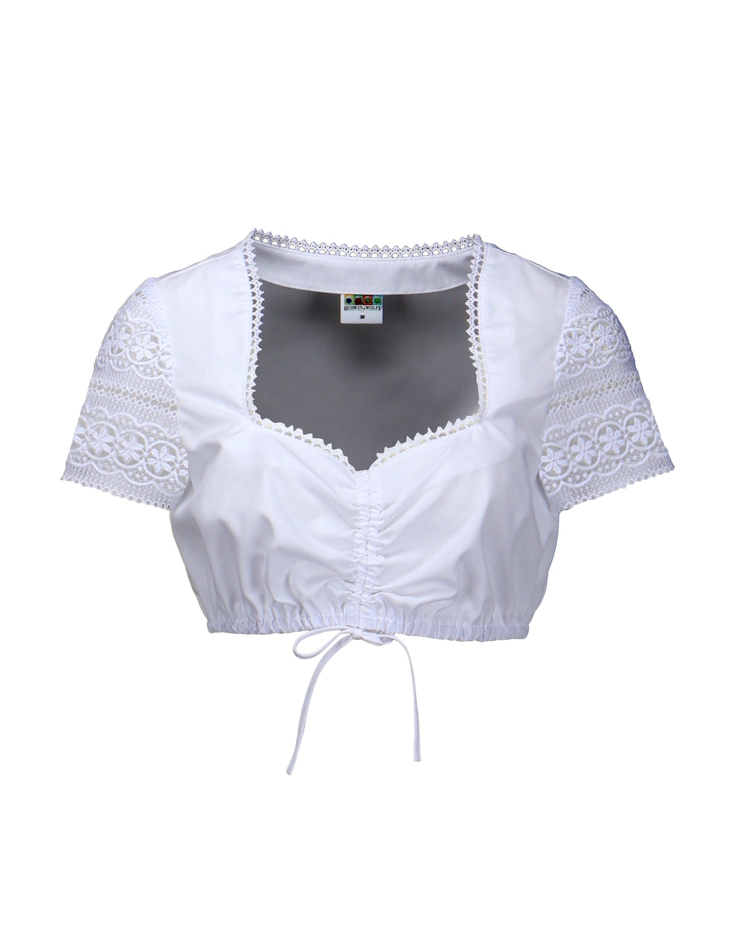Berwin Lace Dirndl Blouse, White