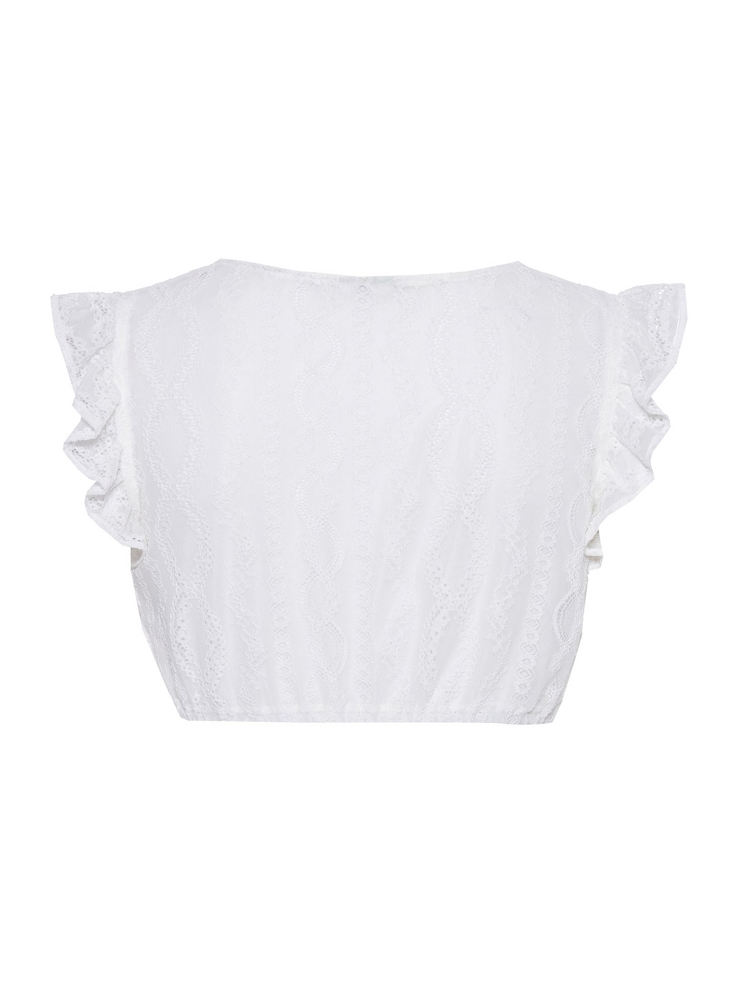 Berwin Cap Sleeve Lace Dirndl Blouse "Nele" white