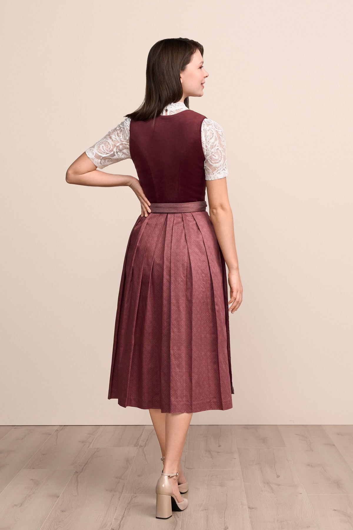 Kruger Veralyn maxi dirndl in red, 80cm