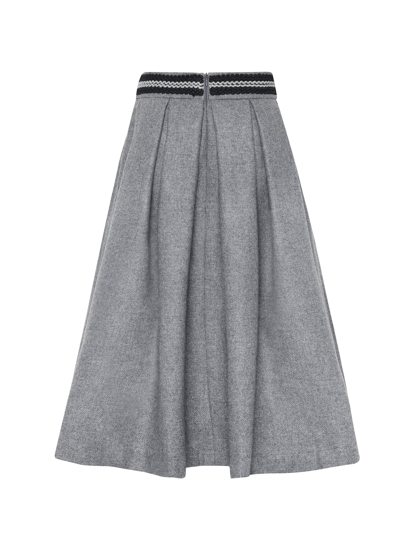 Berwin Traditional Skirt, Medium Grey — 80cm