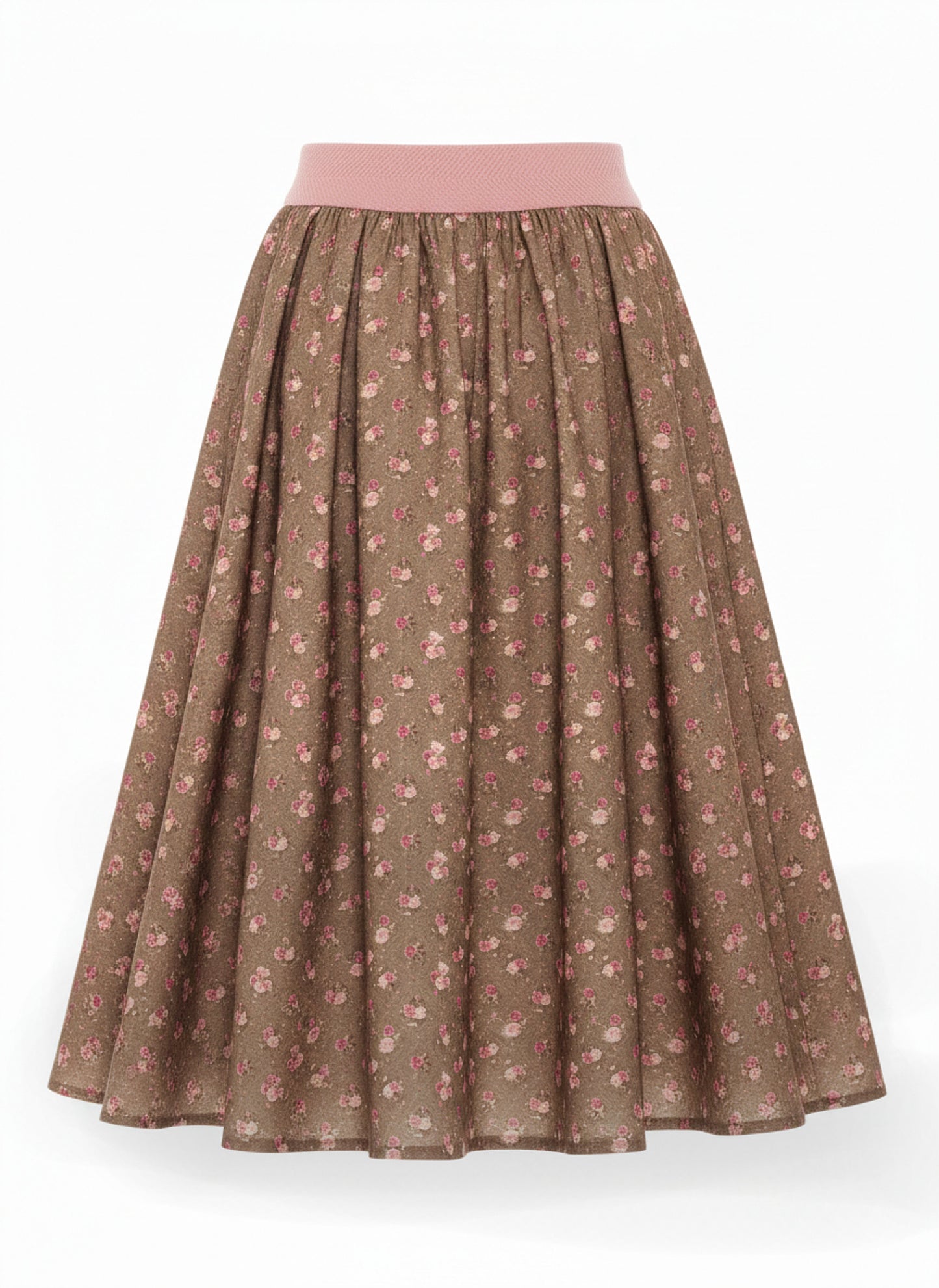 Berwin Traditional Skirt, Taupe — 70cm