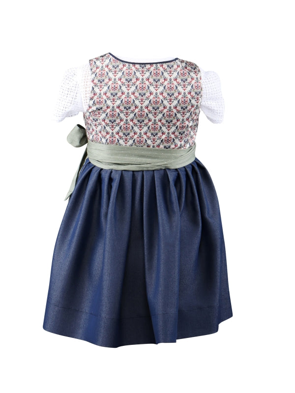 Barwolf Girls Dirndl 3 pcs. "Lizza" blue