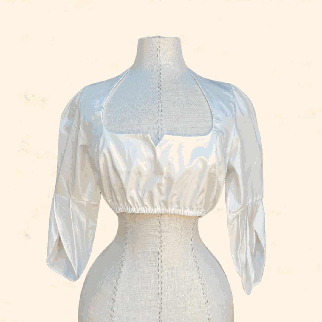Kruger Collection Dirndl Blouse 1020 Ecru 36, 100% Cotton.