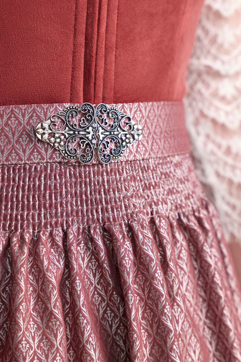 Kruger Midi Dirndl 2pcs. 60cm "Alisha" red