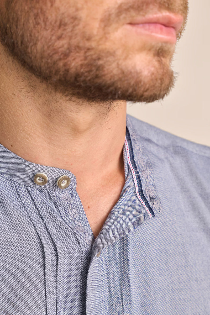 Krueger Traditional "Sören" (gray) Long Sleeve Shirt (low stock)