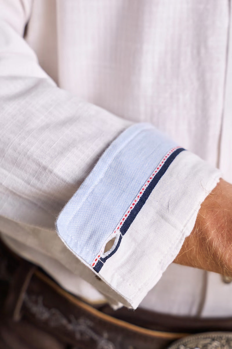 Krueger Traditional Long Sleeve Shirt "Ramin" white