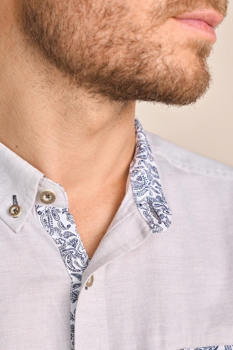 Krueger Traditional Long Sleeve Shirt "Thimon" gray