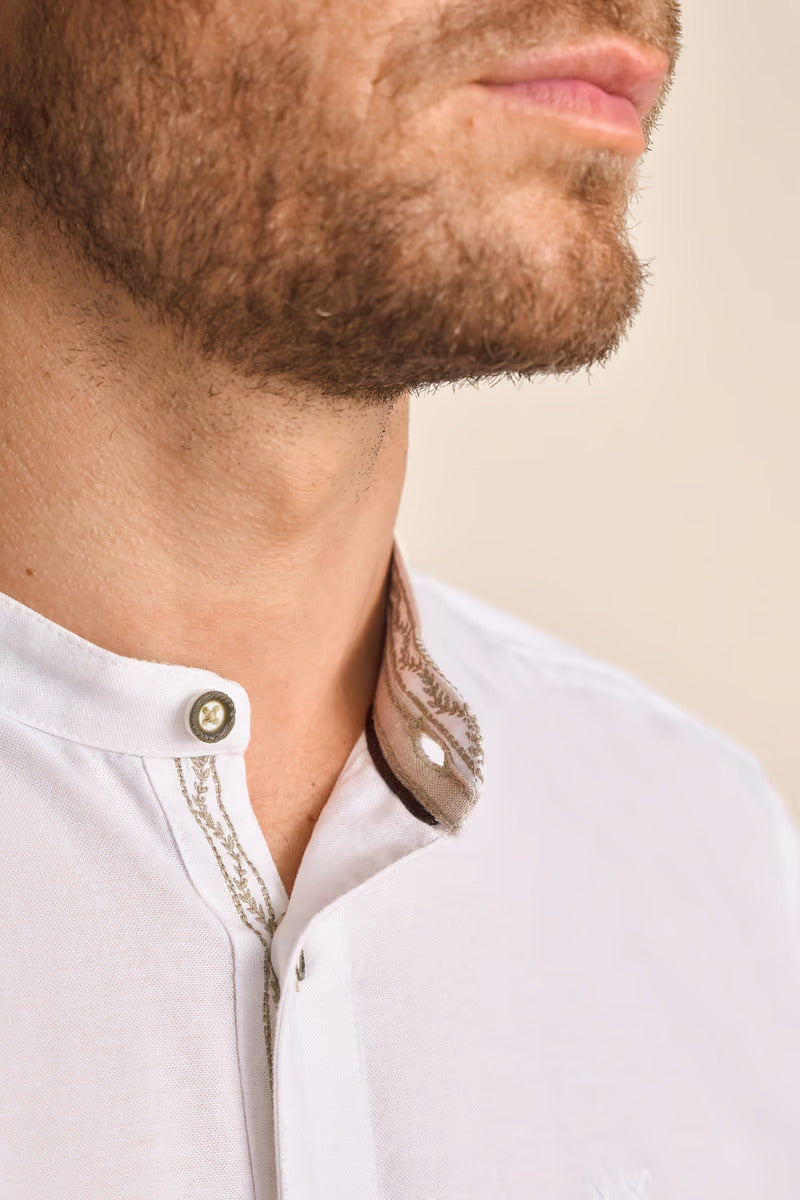 Krueger Traditional Long Sleeve Shirt "Frieder" white