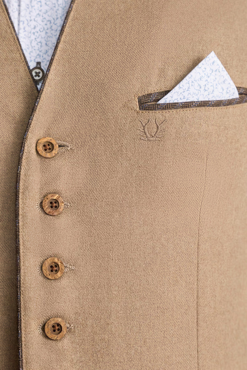 Kruger Traditional Vest "Livius" tan (size 54)