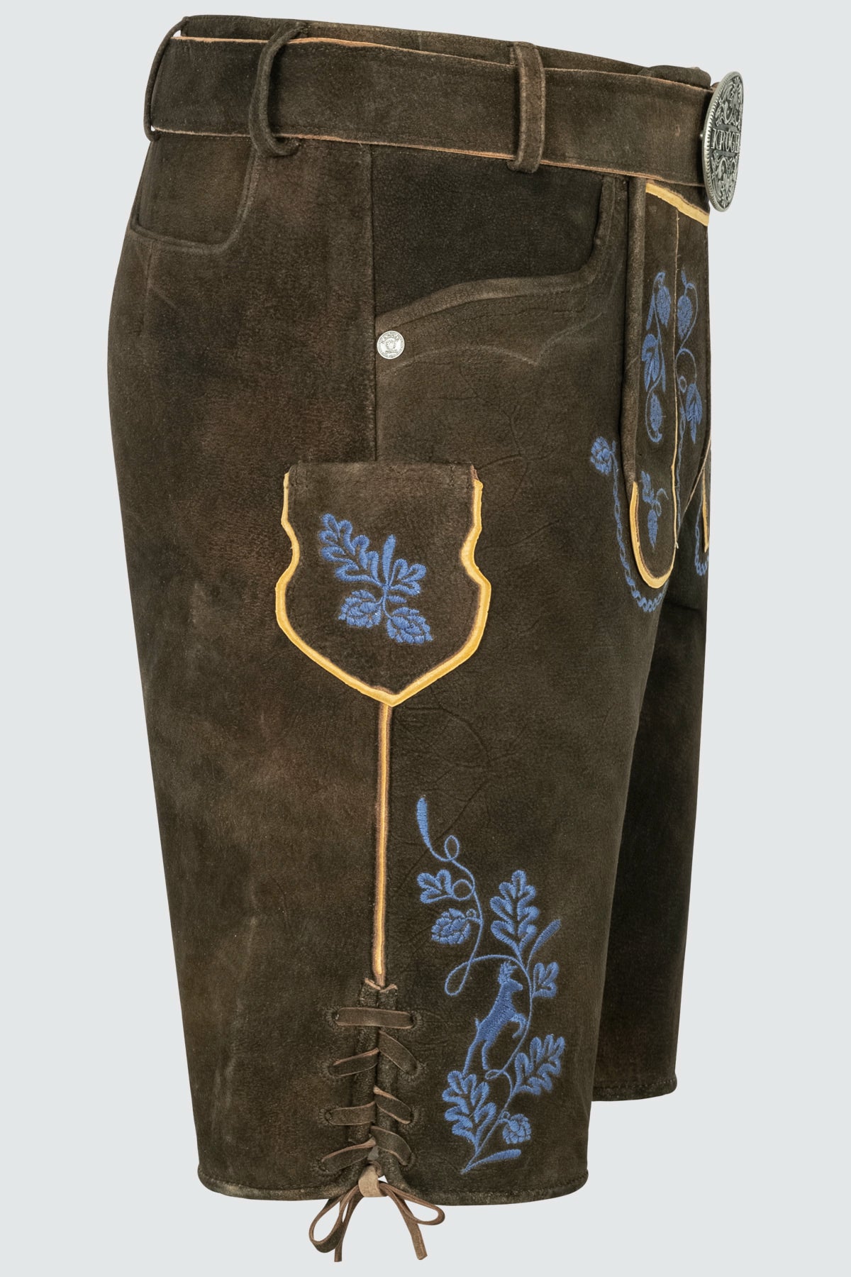 Kruger Roland lederhosen brown, detail