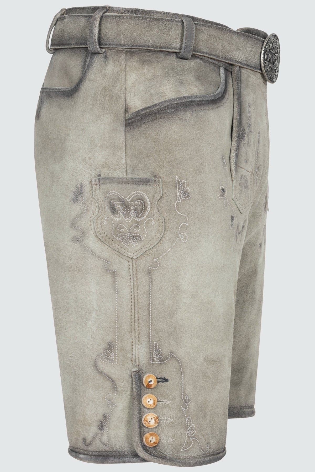 Kruger Lenny lederhosen gray, detail