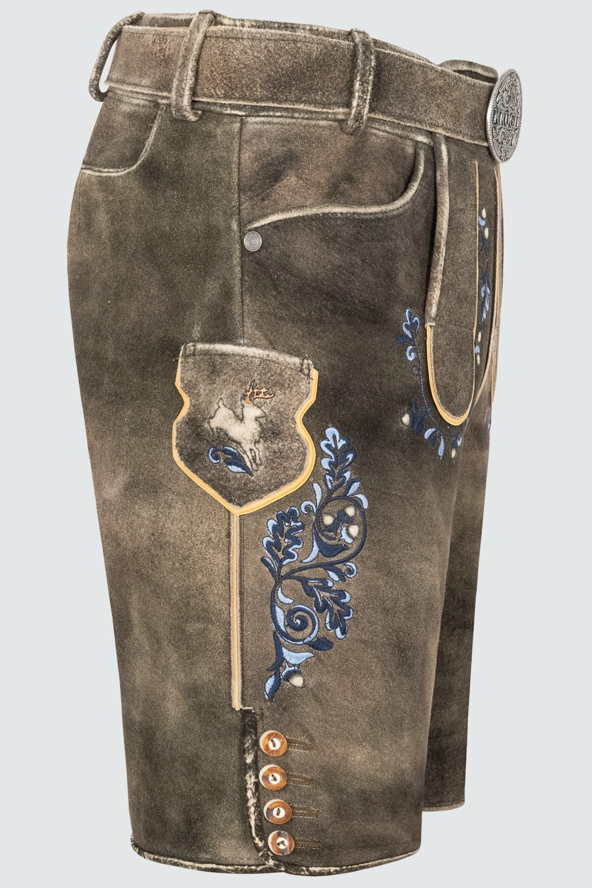 Kruger Pino lederhosen brown, detail