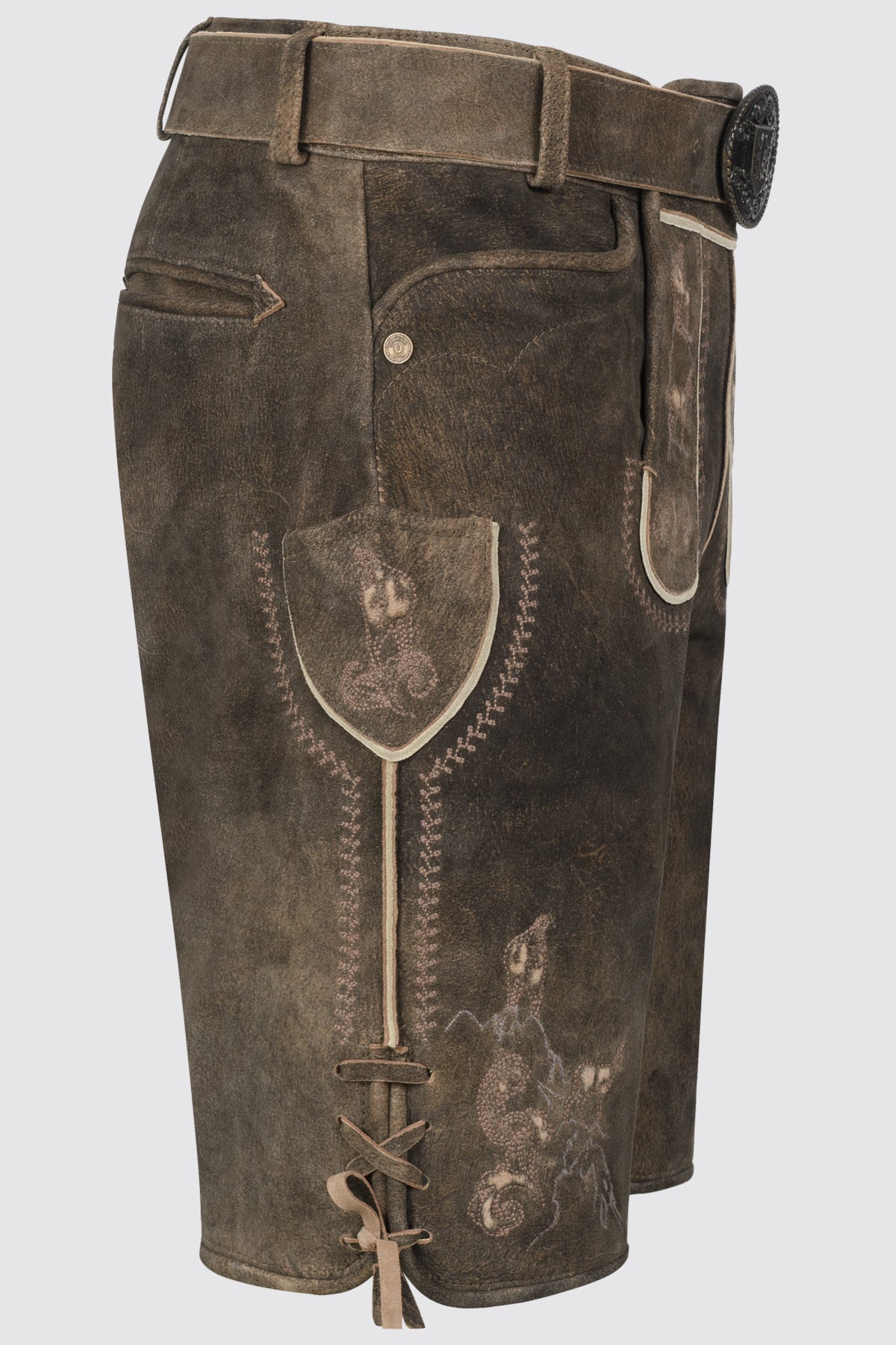 Kruger Deniz lederhosen brown, detail
