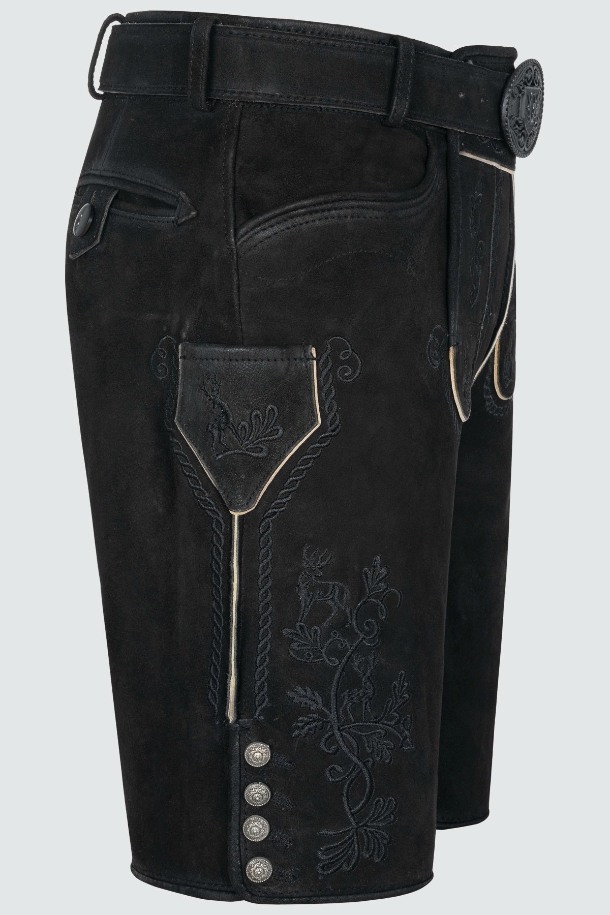 Kruger Sylvar lederhosen black, detail