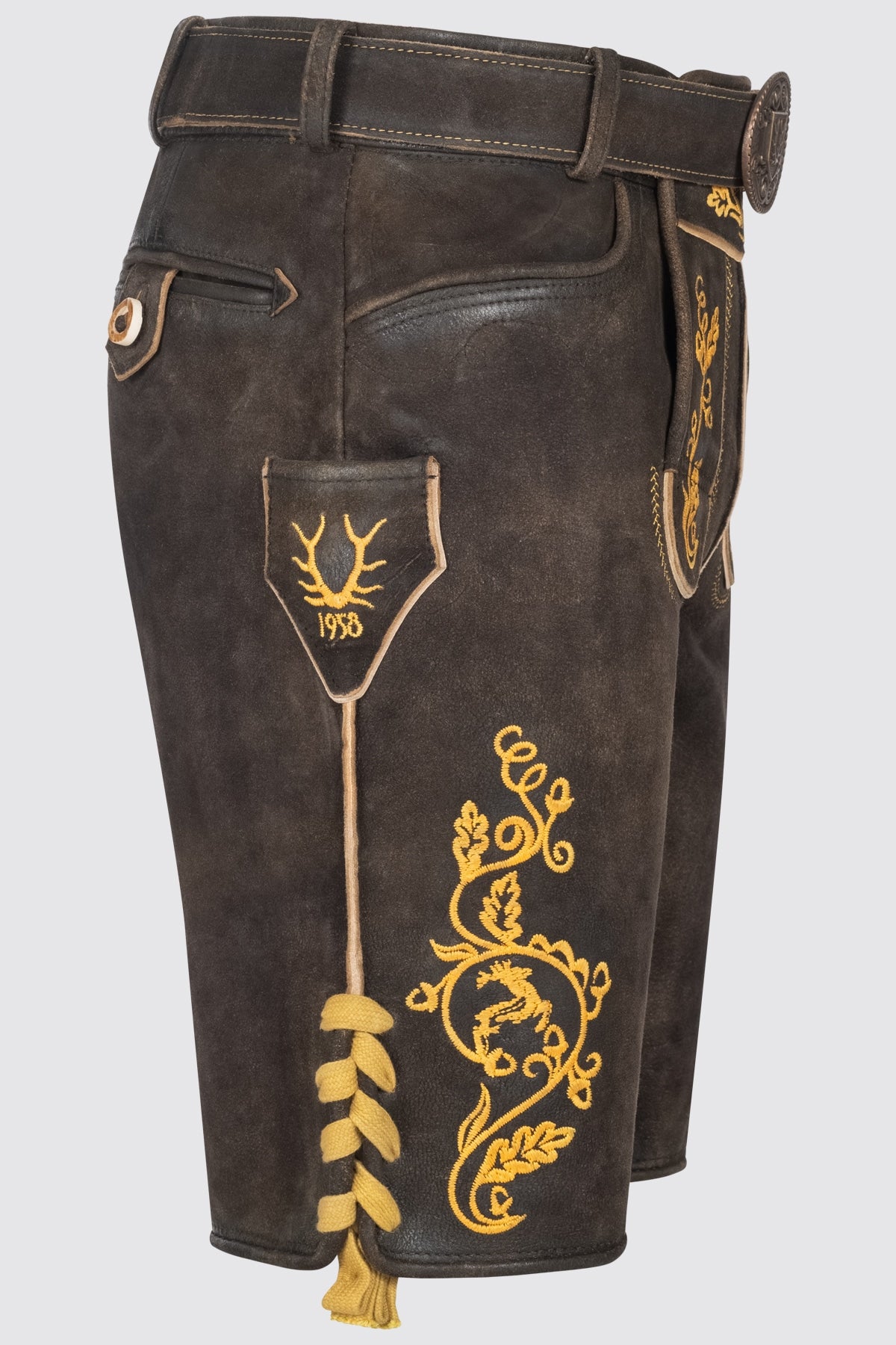 Kruger Tilo lederhosen brown, detail