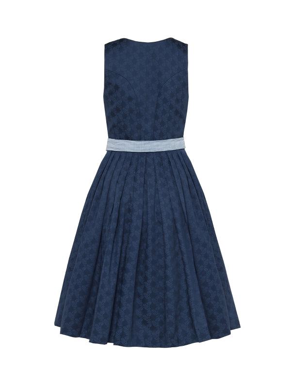 Berwin Long Dirndl 2pcs. 70cm "Dahlia" navy