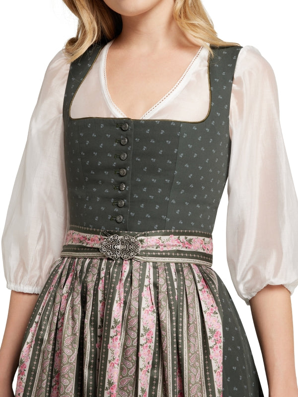 Berwin Long Dirndl 2pcs. 70cm "Elsbeth" olive