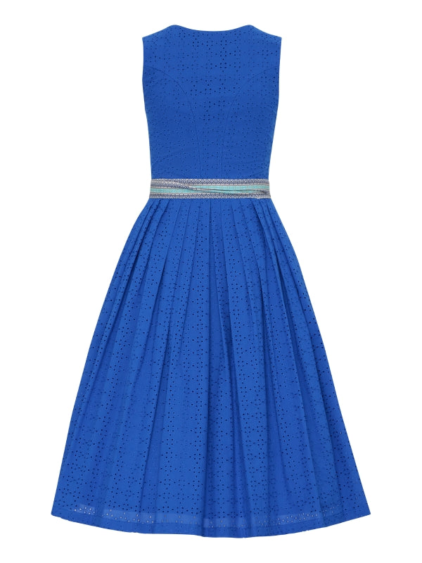 Berwin Long Dirndl 2pcs. 70cm "Marga" blue
