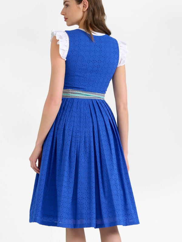 Berwin Long Dirndl 2pcs. 70cm "Marga" blue