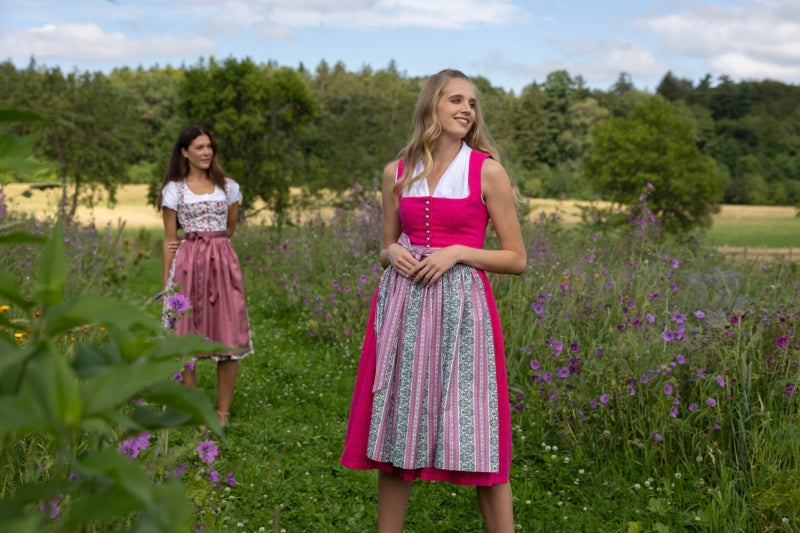 Berwin Long Dirndl 2pcs. 70cm "Marga" red