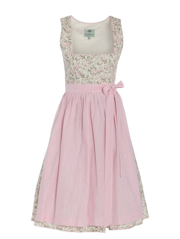 Berwin Long Dirndl 2pcs. 75cm "christel" pink