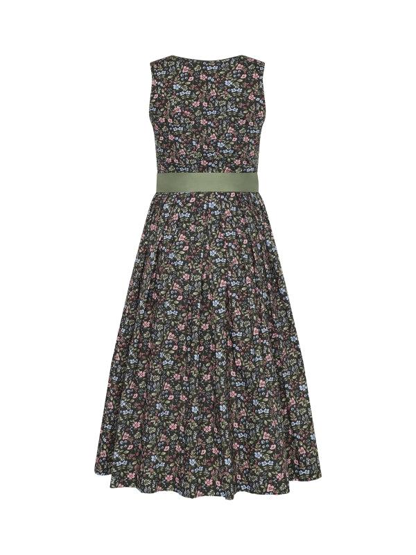 Berwin Long Dirndl 2pcs. 75cm "Jule" olive green (32,34,44,48 USA stock)