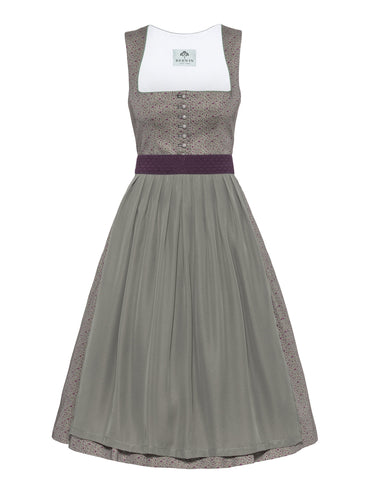 Berwin Long Dirndl 75cm Vroni olive green — front