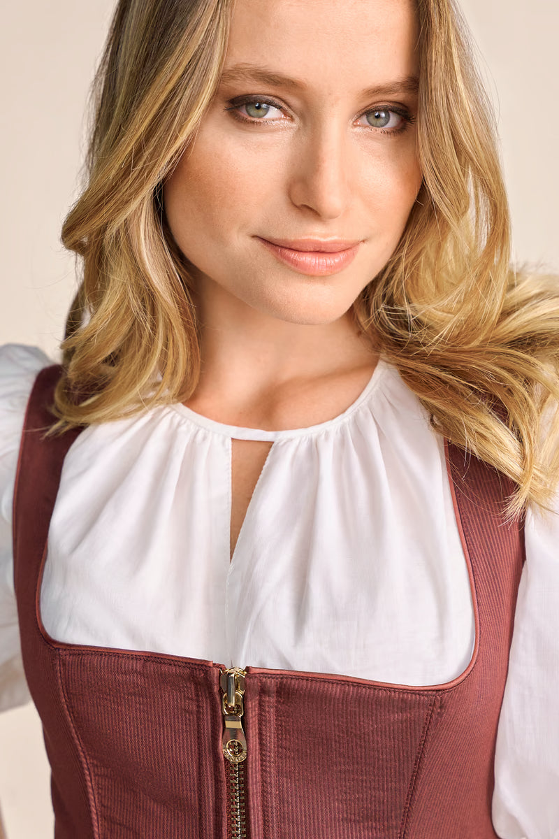 Kruger Long Dirndl 2pcs. 70cm "Elja" red