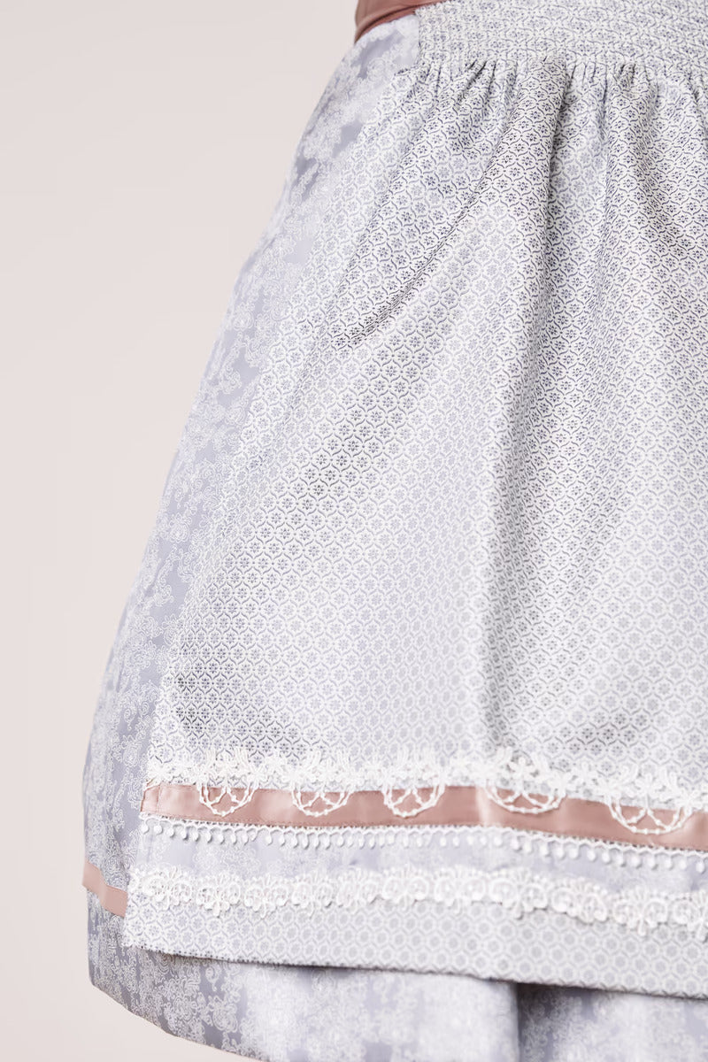 Kruger Mini Dirndl 2pcs. 50cm "Anella" gray (38,40)