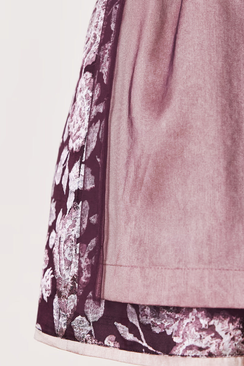 Kruger Midi Dirndl 2pcs. 60cm "Joelina" berry