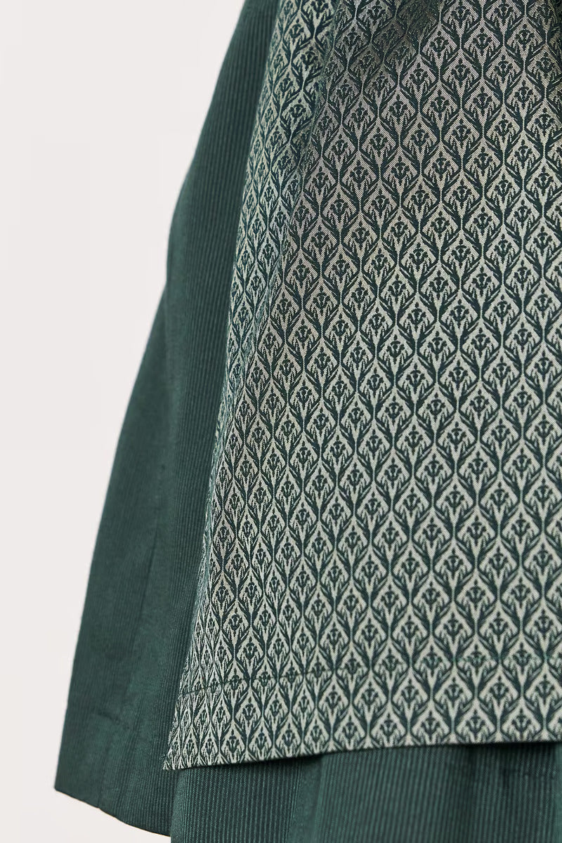 Kruger Midi Dirndl 2pcs. 60cm "Alisha" green (size 46)