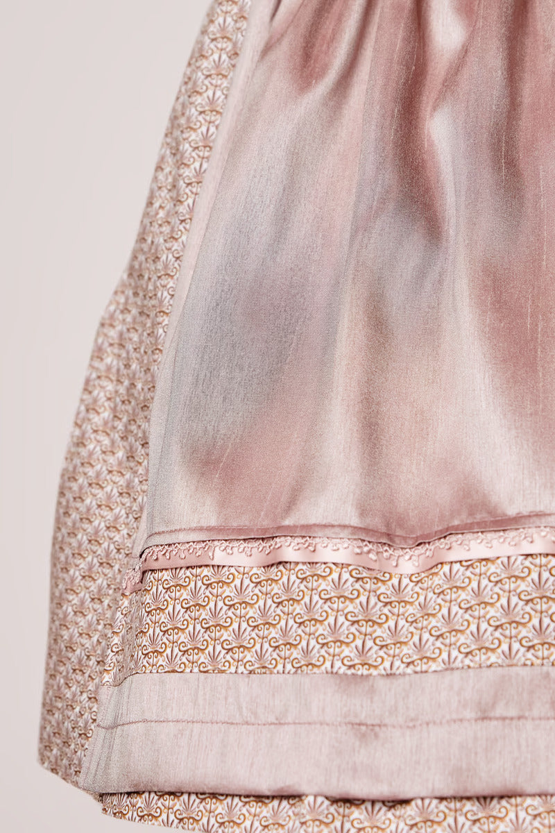 Kruger Midi Dirndl 2pcs. 60cm "Leonita" Pink (size 38)
