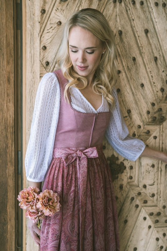 Berwin Long Dirndl 2pcs. 70cm "Lilli" pink
