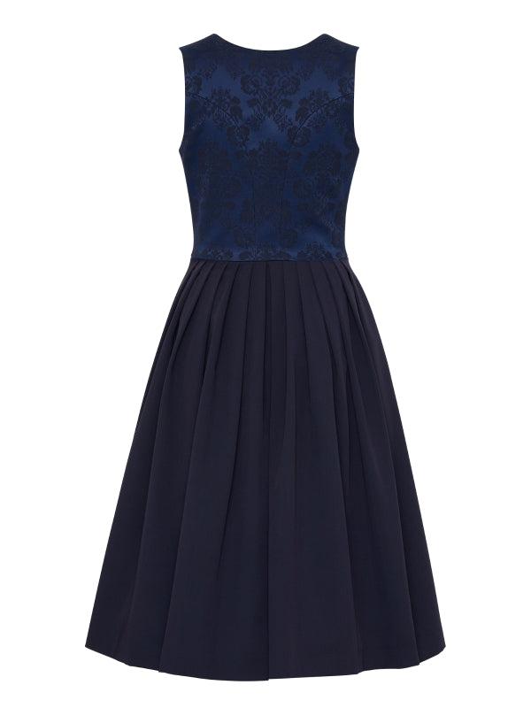Berwin Long Dirndl 1 pc. 70cm "Ruby" navy