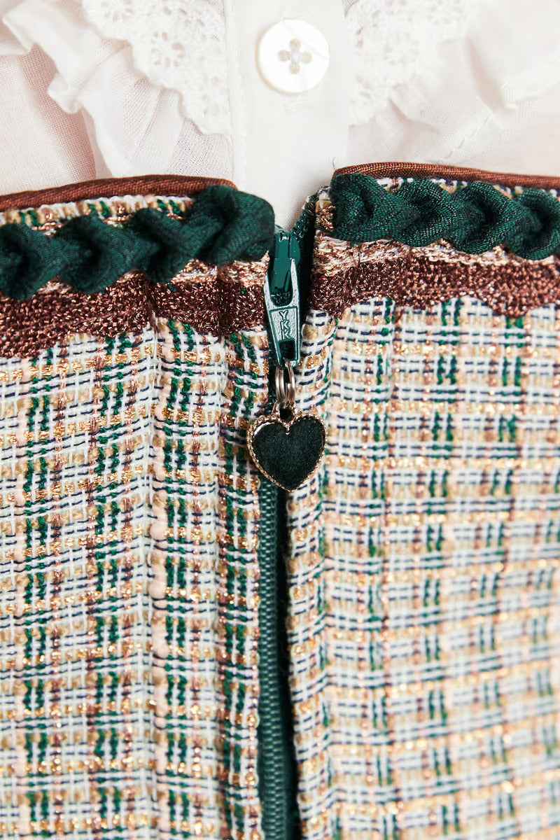 Kruger Midi Dirndl 2pcs. 60 cm "ASTERIA" green (low stock)