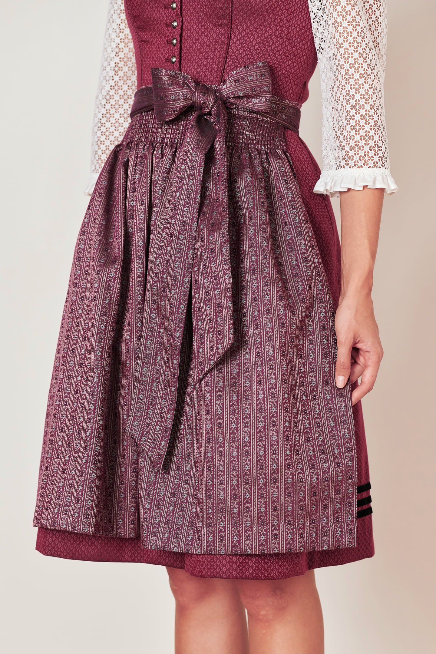 Julia Trentini Viktoria Midi Dirndl, Red — 60cm
