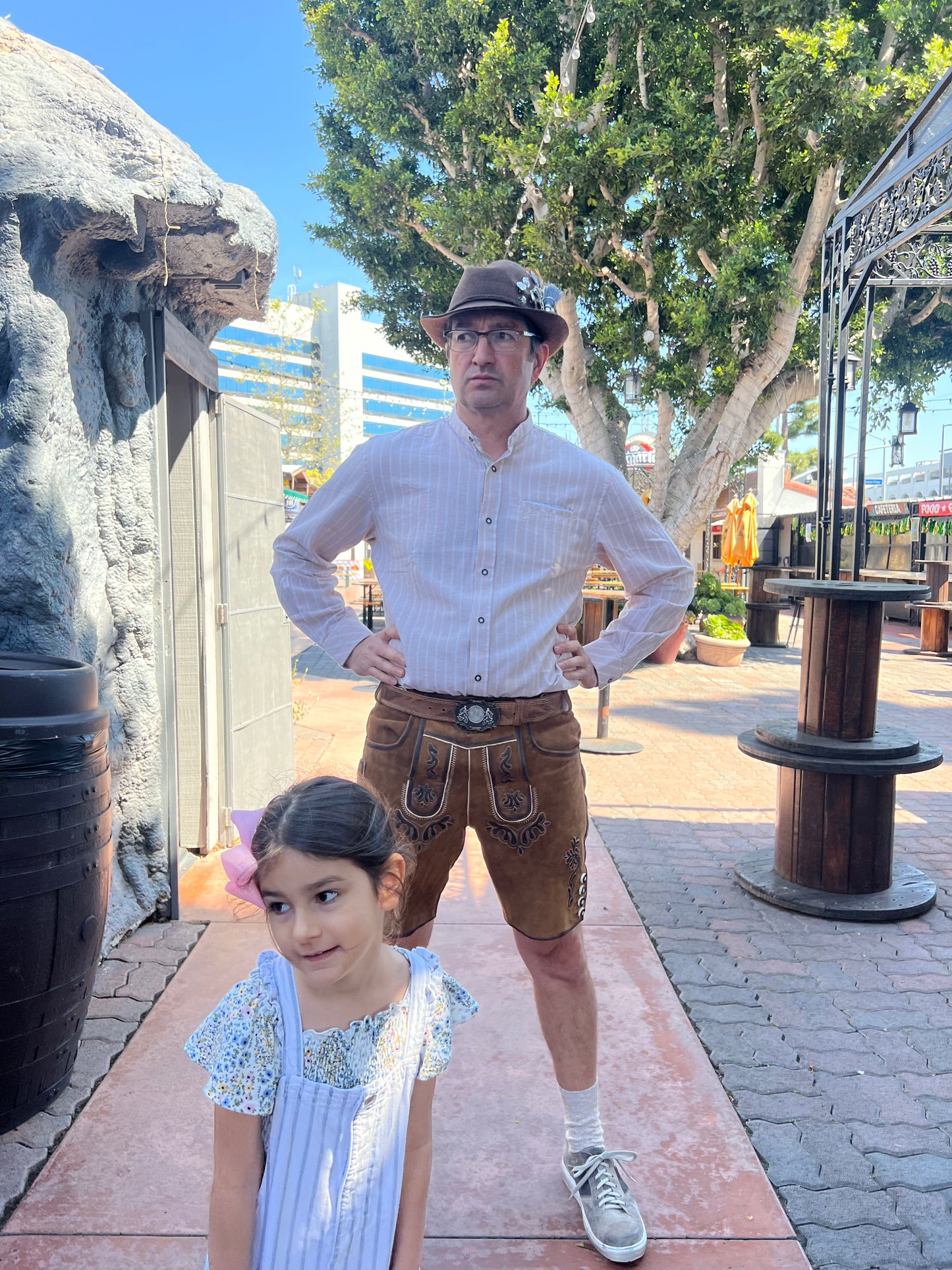 Men's Lederhosen "TradKraft" H-Straps brown