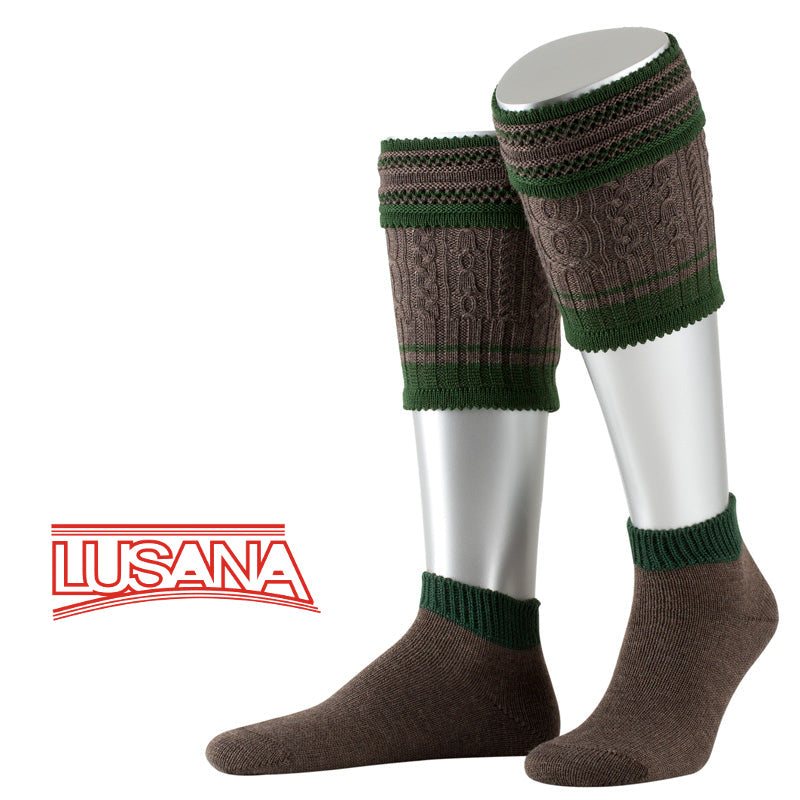 Traditional Costume - Loferl Hand-Knitted brown/fir size 10 (closeout)
