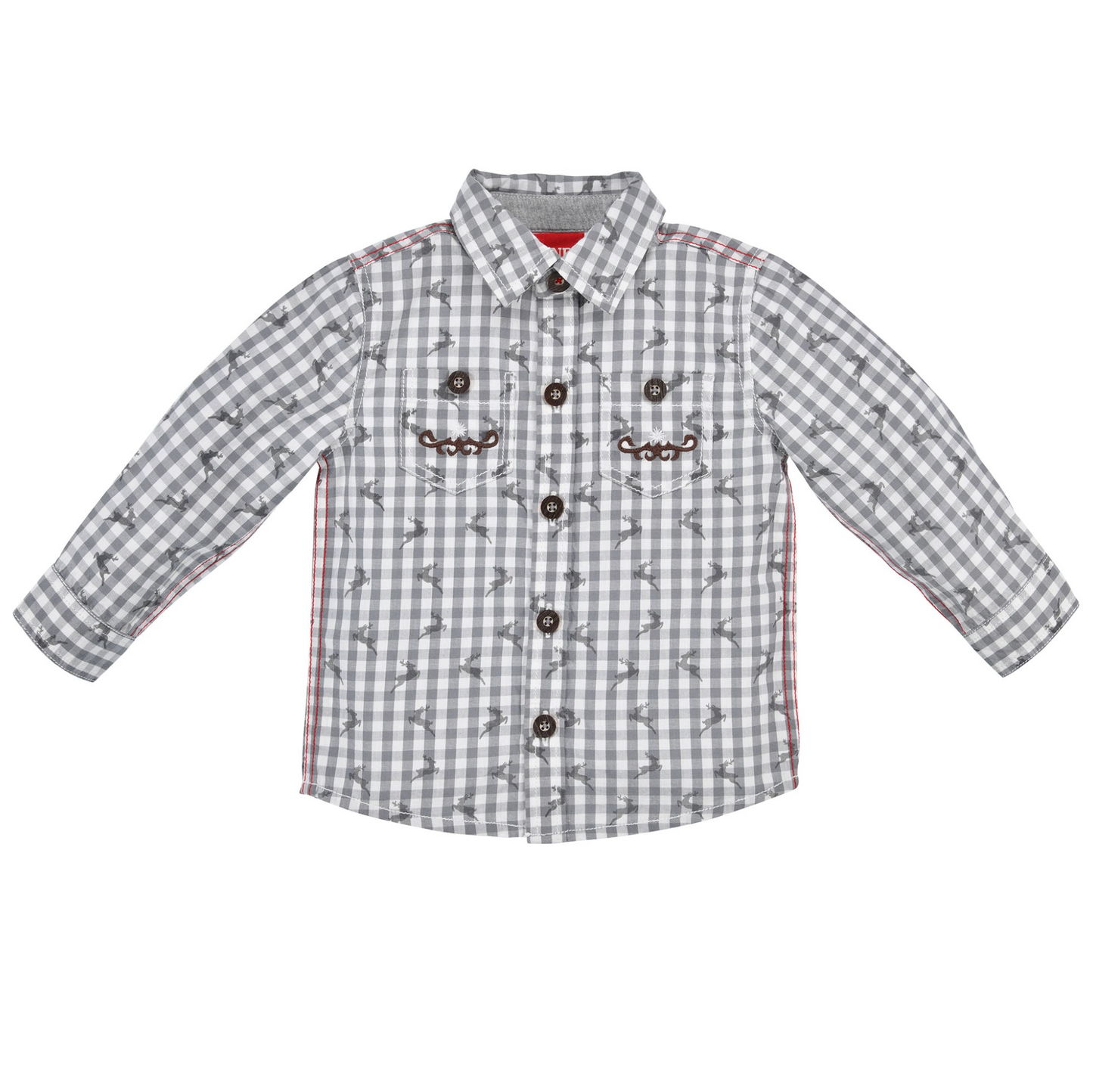 Boys Grey Long Sleeve Shirt