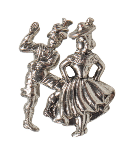 Dancing Couple Hat Pin