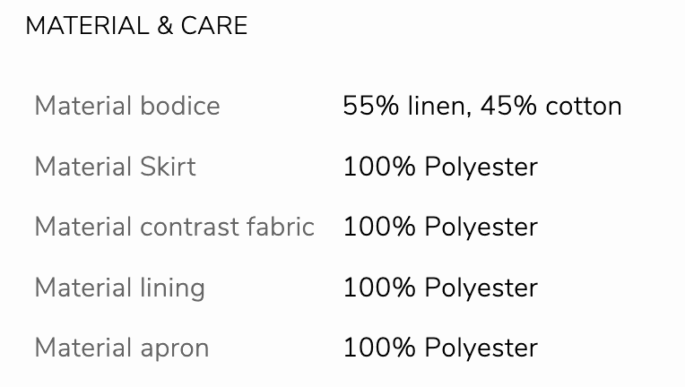 Kruger Midi Dirndl 2pcs. 60cm "Marielle" red (34,36,40,46)