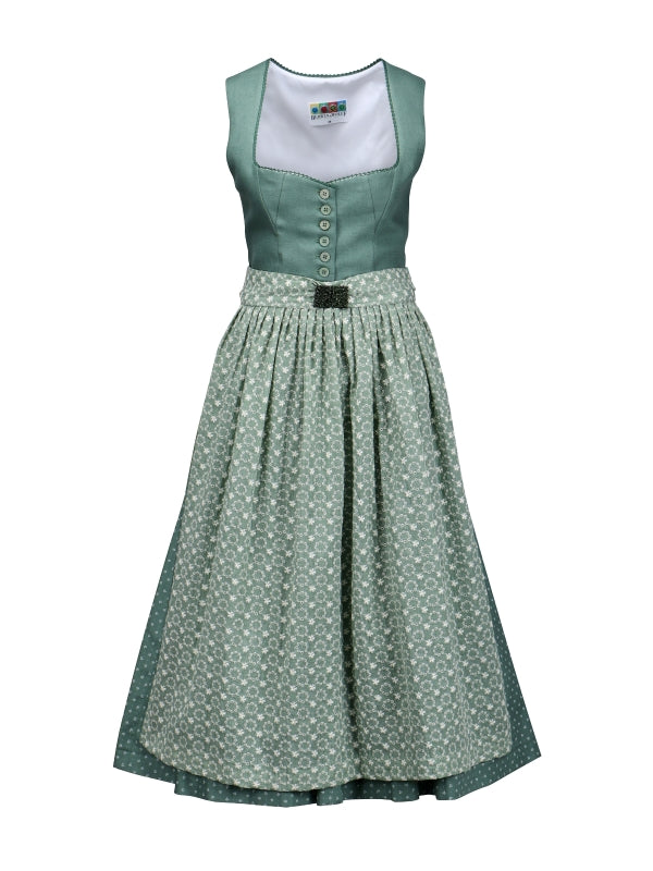 Dirndl with linen top and cotton skirt