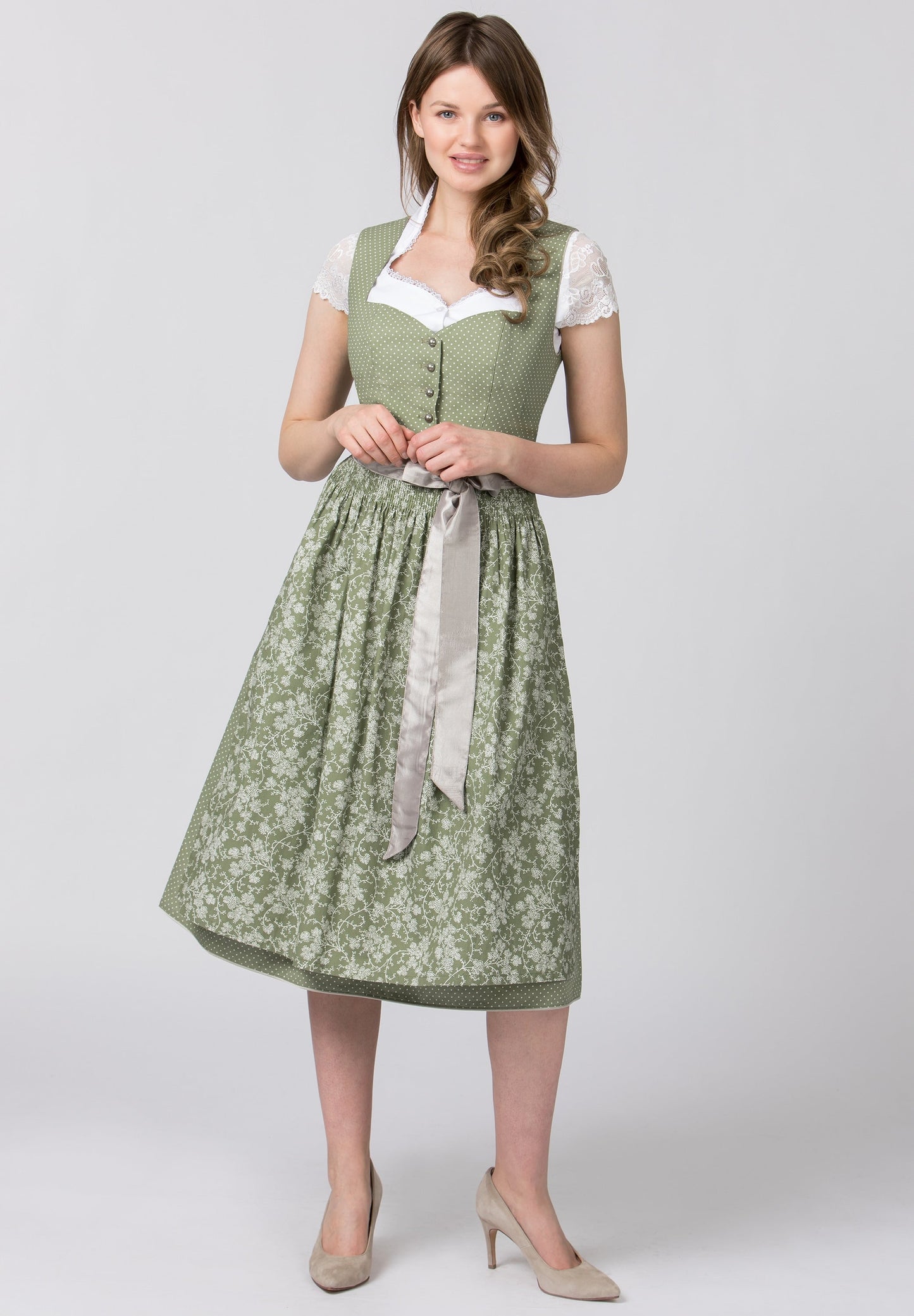 Stockerpoint Long Dirndl 2 pcs. 70 cm "Edonita" Reed (40) closeout