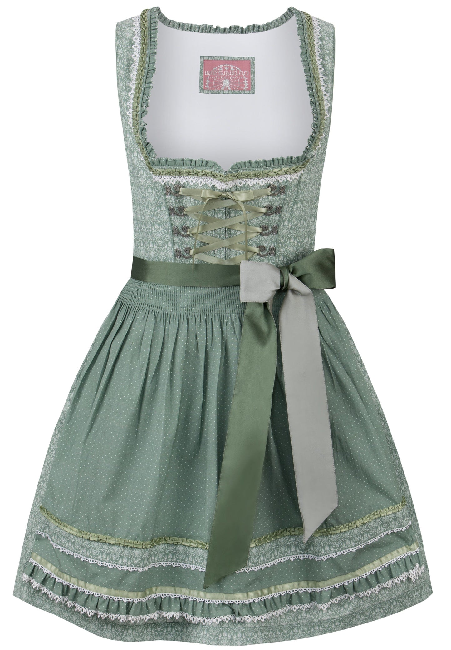 Stockerpoint Mini Dirndl 2pcs. 55cm "Kim" Sage (32,36) closeout