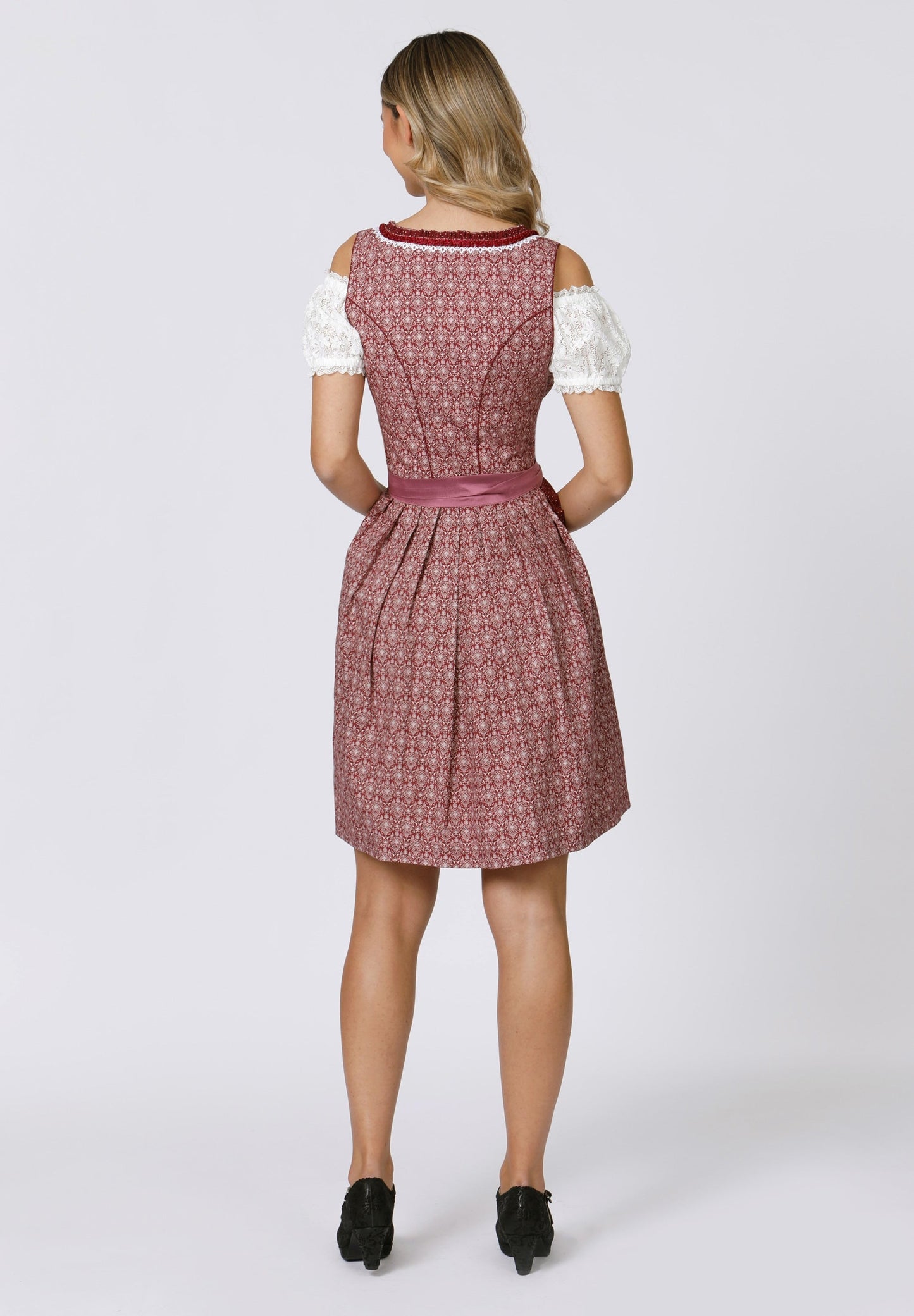 Stockerpoint Mini Dirndl 2pcs. 55cm "Kim" bordeaux (38) closeout