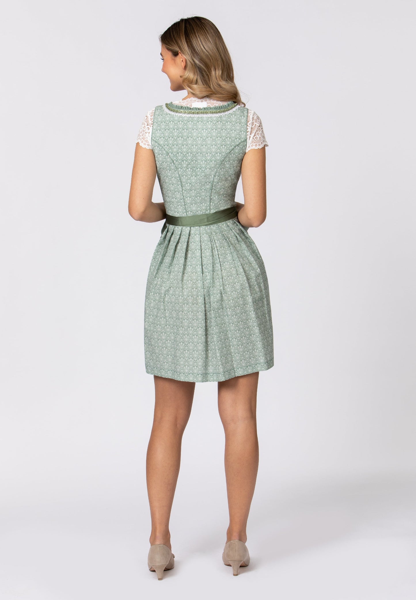 Stockerpoint Mini Dirndl 2pcs. 55cm "Kim" Sage (32,36) closeout