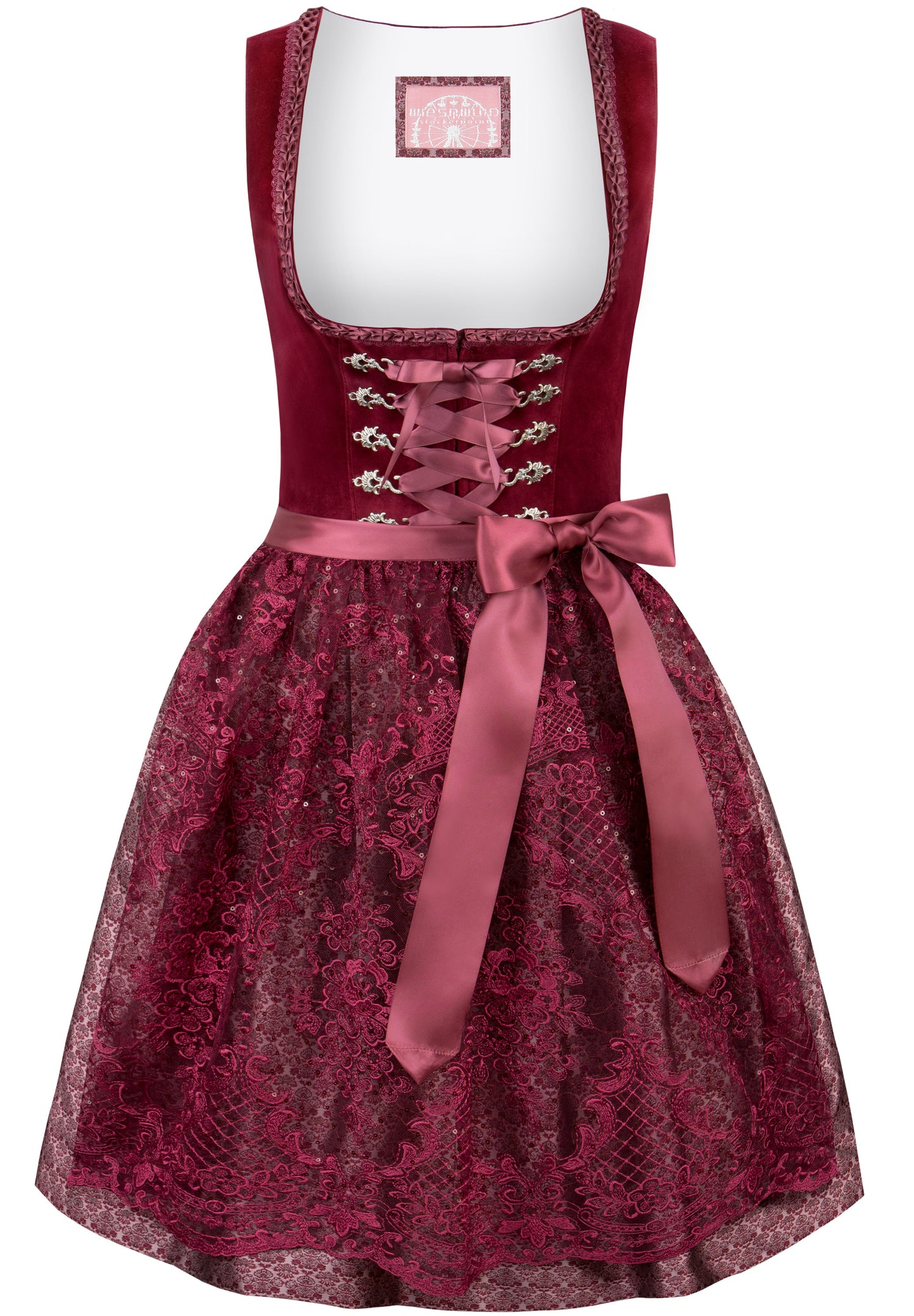 Stockerpoint Mini Dirndl 2pcs. 55cm "Loredana" Red(34) closeout