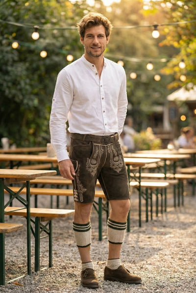 Gipfelstürmer Men's Slim Fit Shirt "Summit" white